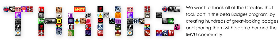 Badges para tú perfil - Imvu