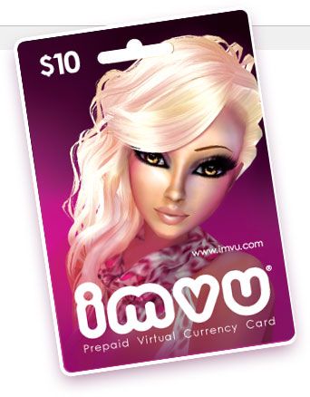 Gift card IMVU você encontra na GCM Games